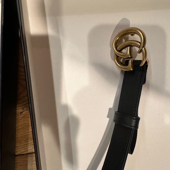 Gucci Marmot Belt Black Thin